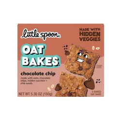 Little Spoon Chocolate Chip Oat Bakes Kids' Snack Bars - 5.3oz/5ct