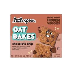 Little Spoon Chocolate Chip Oat Bakes Kids' Snack Bars - 5.3oz/5ct