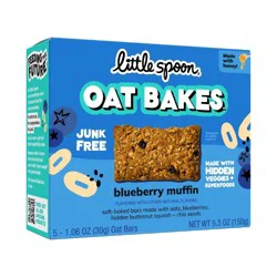 Little Spoon Blueberry Muffin Baked Oat Baked Bar Kids' Snacks - 5.3oz/5ct