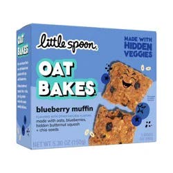 Little Spoon Blueberry Muffin Baked Oat Baked Bar Kids' Snacks - 5.3oz/5ct