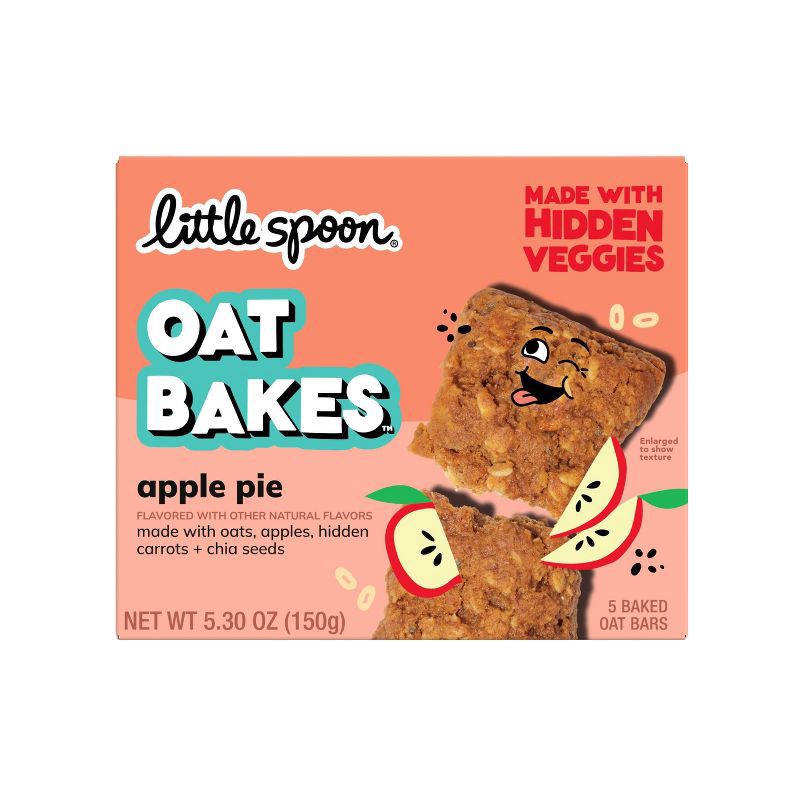 slide 7 of 7, Little Spoon Apple Pie Baked Oat Baked Bar Kids' Snacks - 5.3oz/5ct, 5.3 oz, 5 ct
