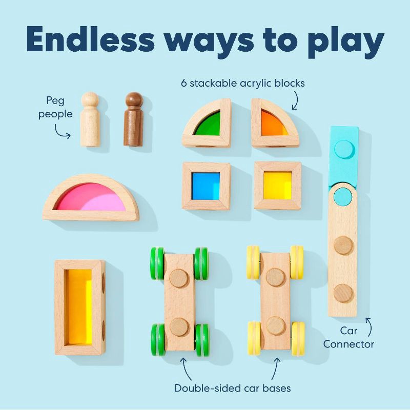 slide 5 of 11, KiwiCo Activity Play Center 18m+ - Rainbow Stack & Roll, 1 ct