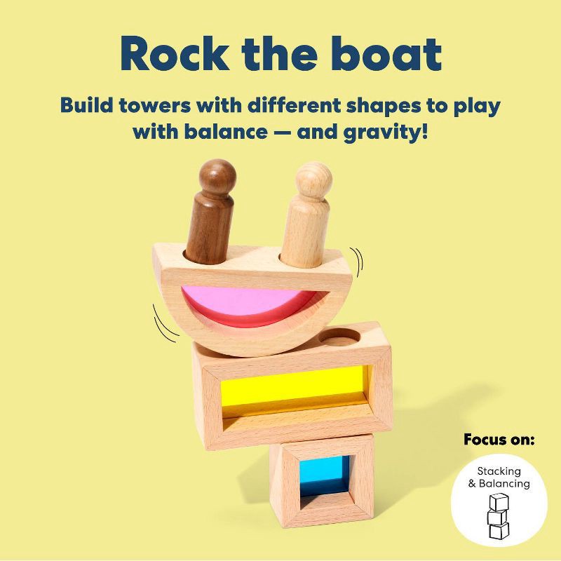 slide 7 of 11, KiwiCo Activity Play Center 18m+ - Rainbow Stack & Roll, 1 ct