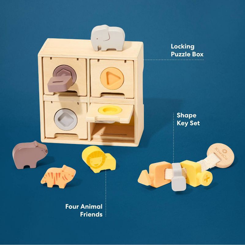 slide 4 of 10, KiwiCo Activity Play Center 24m+ - Peek-a-Zoo Puzzle Box 10pc, 10 ct