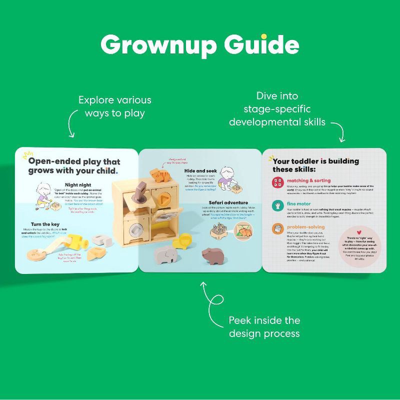 slide 8 of 10, KiwiCo Activity Play Center 24m+ - Peek-a-Zoo Puzzle Box 10pc, 10 ct