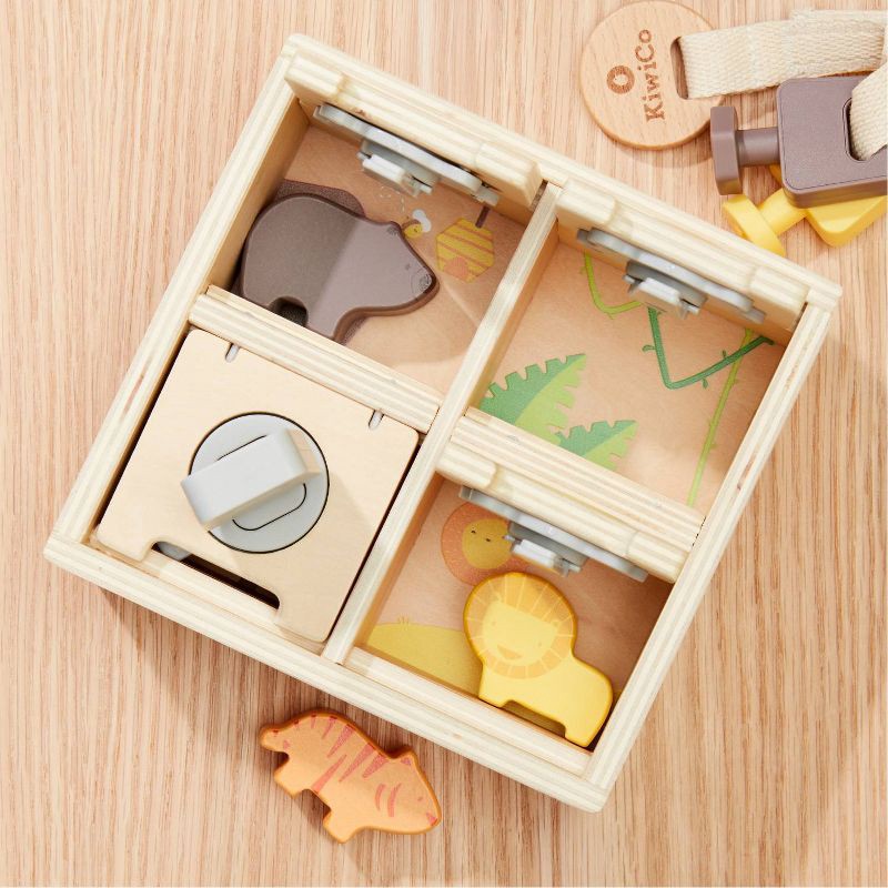 slide 3 of 10, KiwiCo Activity Play Center 24m+ - Peek-a-Zoo Puzzle Box 10pc, 10 ct