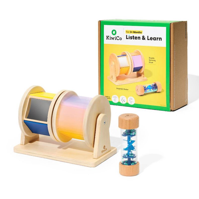 slide 1 of 10, KiwiCo Activity Play Center 3m+ - Listen & Learn 2pc, 2 ct
