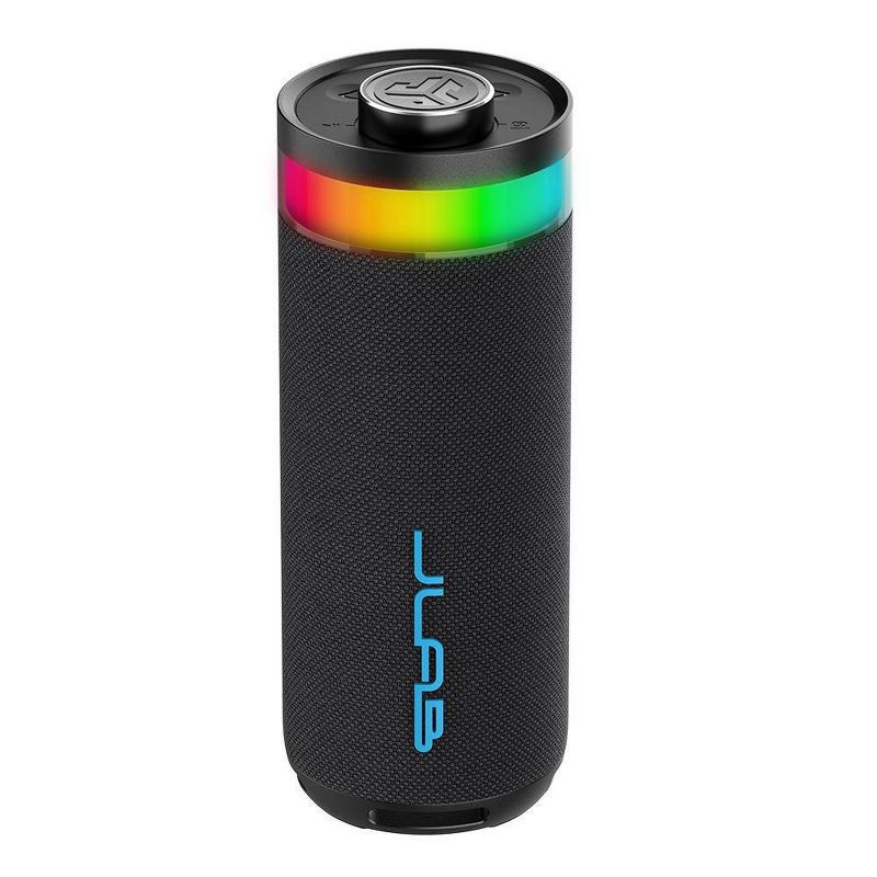 slide 2 of 9, JLab Go Party Portable Speaker - Black: Bluetooth, Waterproof, USB-C Charging, LED Light, 1 ct