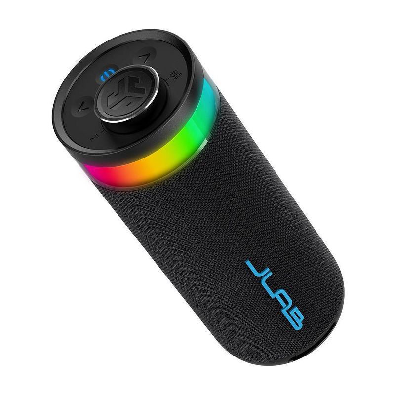 slide 4 of 9, JLab Go Party Portable Speaker - Black: Bluetooth, Waterproof, USB-C Charging, LED Light, 1 ct