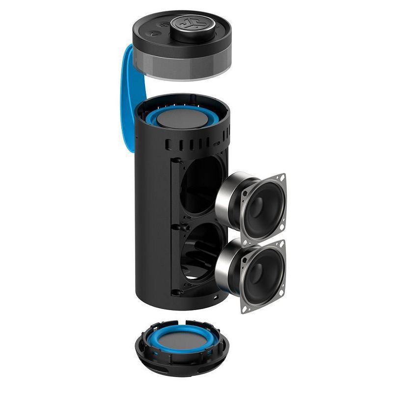 slide 5 of 9, JLab Go Party Portable Speaker - Black: Bluetooth, Waterproof, USB-C Charging, LED Light, 1 ct