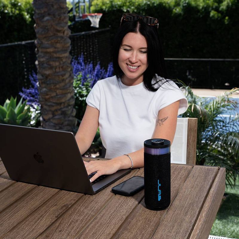slide 7 of 9, JLab Go Party Portable Speaker - Black: Bluetooth, Waterproof, USB-C Charging, LED Light, 1 ct