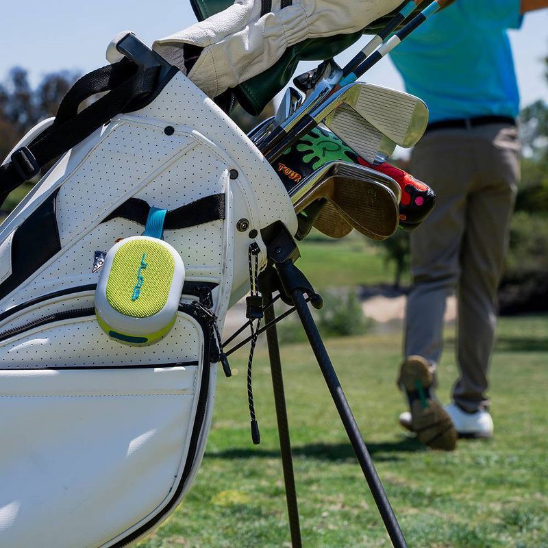 slide 6 of 9, JLab Pop Party Portable Speaker - Lime Green: Waterproof, USB-C, Bluetooth, LED Light, 1 ct