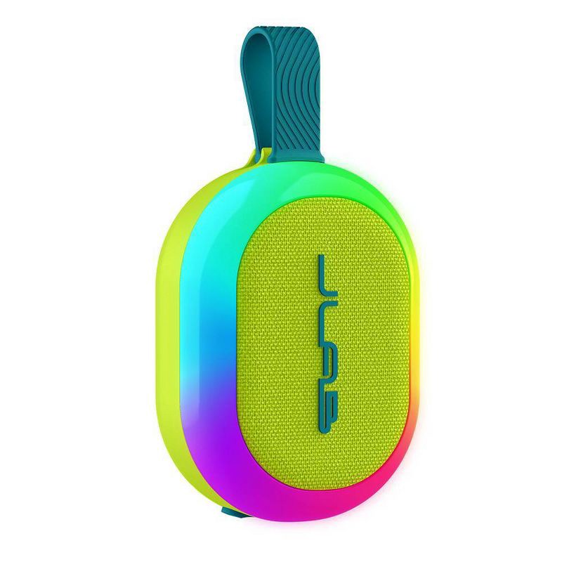 slide 1 of 9, JLab Pop Party Portable Speaker - Lime Green: Waterproof, USB-C, Bluetooth, LED Light, 1 ct