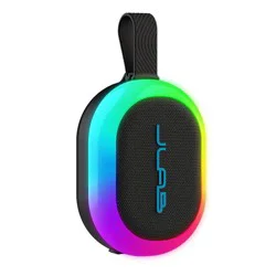 JLab Pop Party Portable Speaker - Black: Bluetooth, Dual Pairing, LED Light, Waterproof