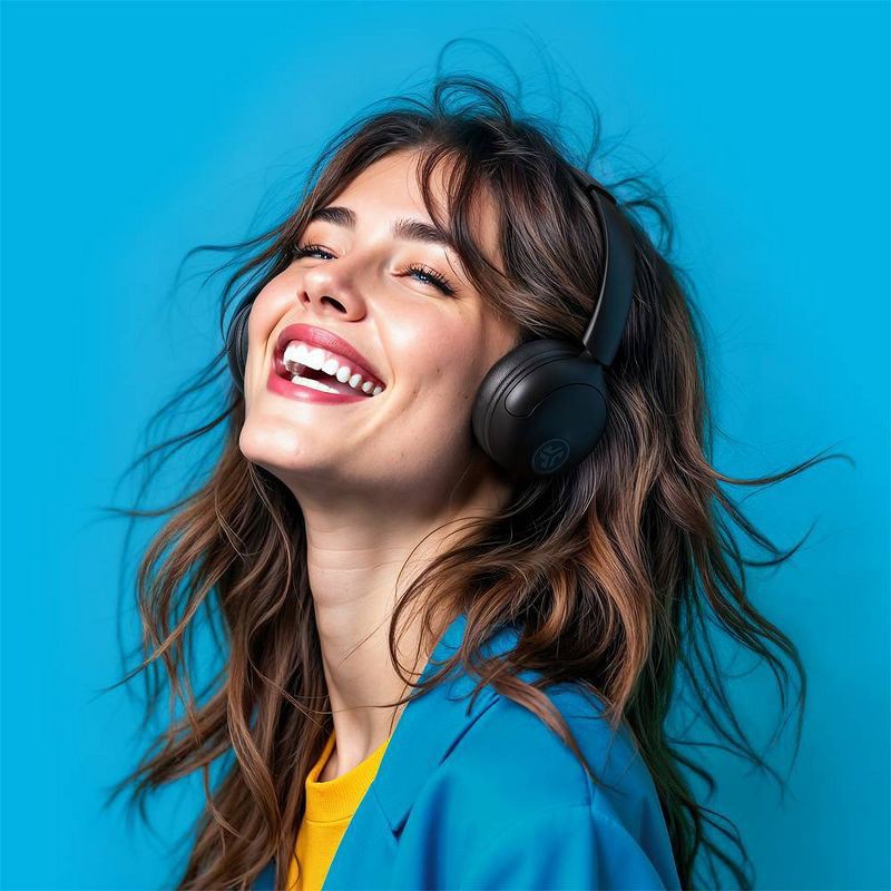 slide 5 of 5, JLab Studio 2 Wireless Over-Ear Headphones - Black: USB-C, Built-In Microphone, 0.5 lbs, 0.5 lb