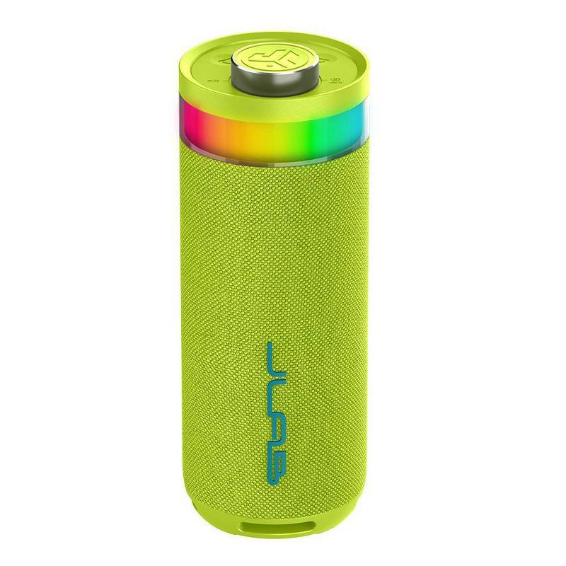slide 2 of 8, JLab Go Party Portable Speaker - Lime Green: Bluetooth, Waterproof, USB-C Charging, 1 ct
