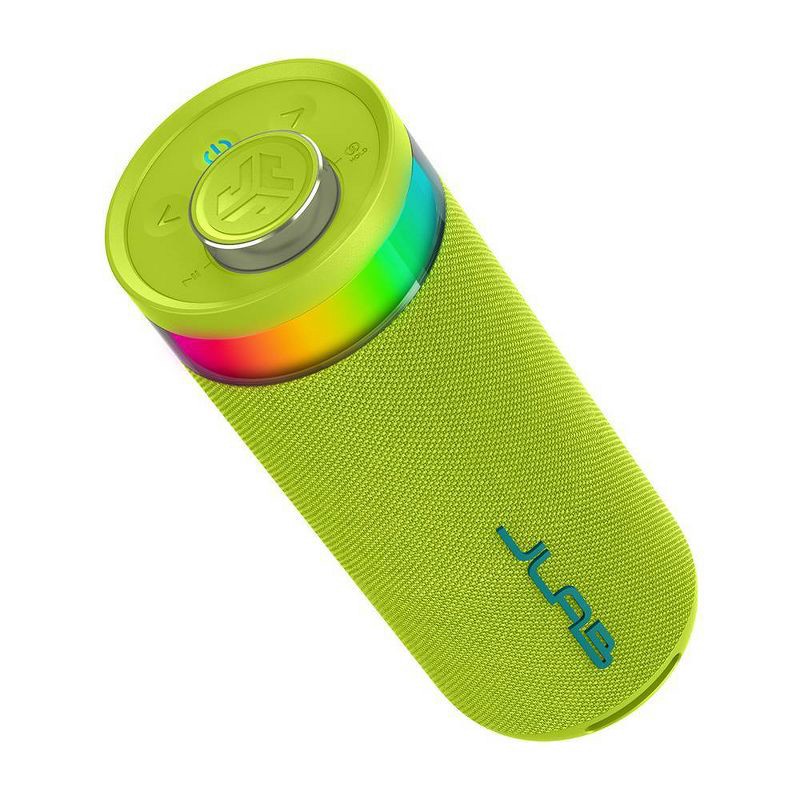 slide 4 of 8, JLab Go Party Portable Speaker - Lime Green: Bluetooth, Waterproof, USB-C Charging, 1 ct