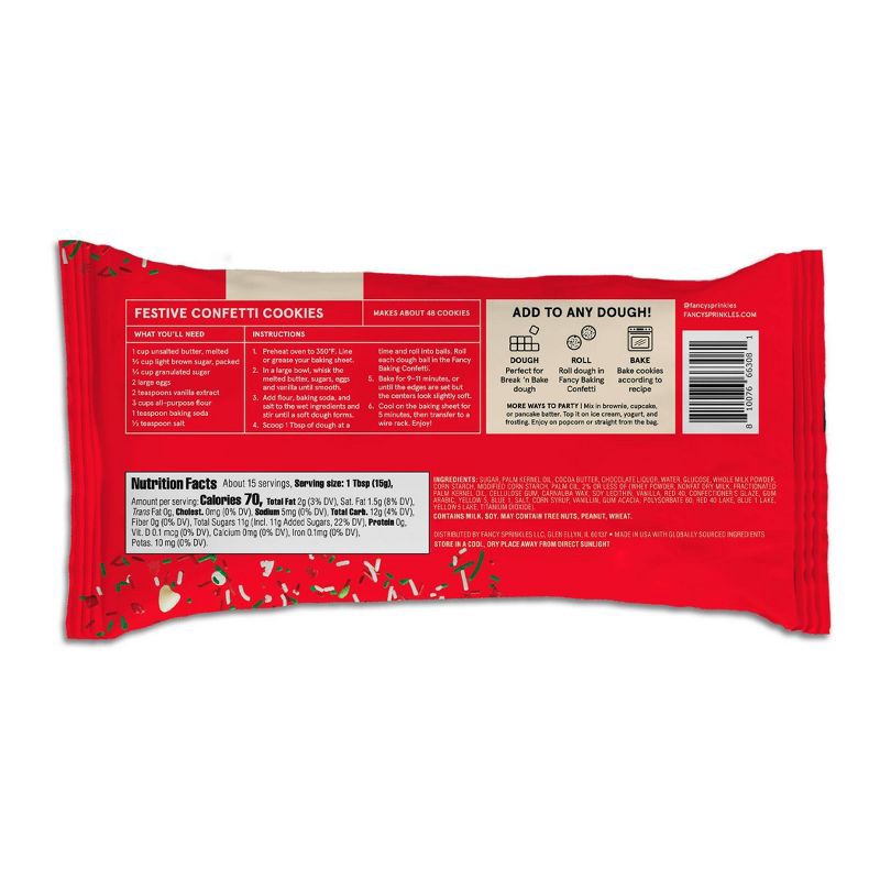 slide 2 of 8, Fancy Sprinkles Holiday Baking Confetti with Sprinkles and Chocolate Chips - 8oz, 8 oz