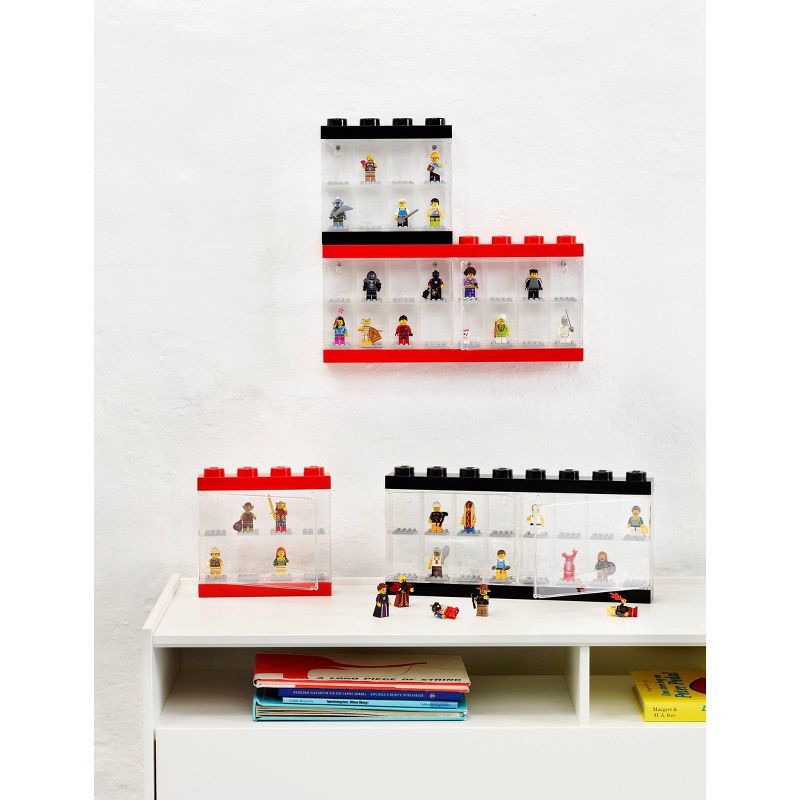 slide 3 of 4, LEGO Minifigure Large Display Case - Black, 1 ct