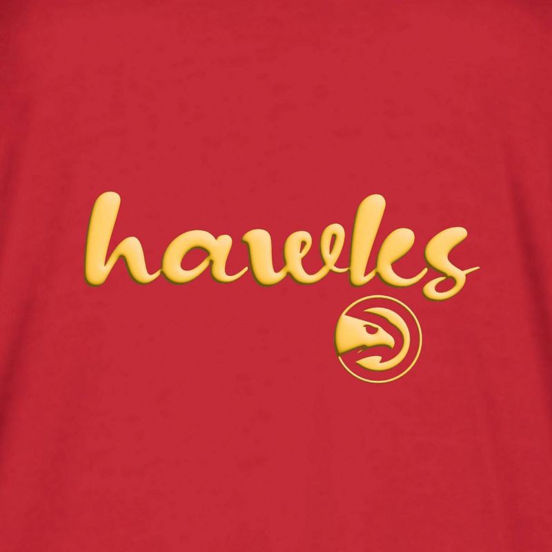 slide 2 of 4, NBA Atlanta Hawks Women's Short Sleeve Crew T-Shirt - XL, 1 ct