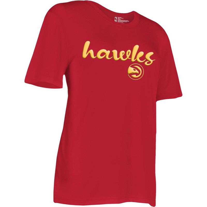 slide 3 of 4, NBA Atlanta Hawks Women's Short Sleeve Crew T-Shirt - XL, 1 ct