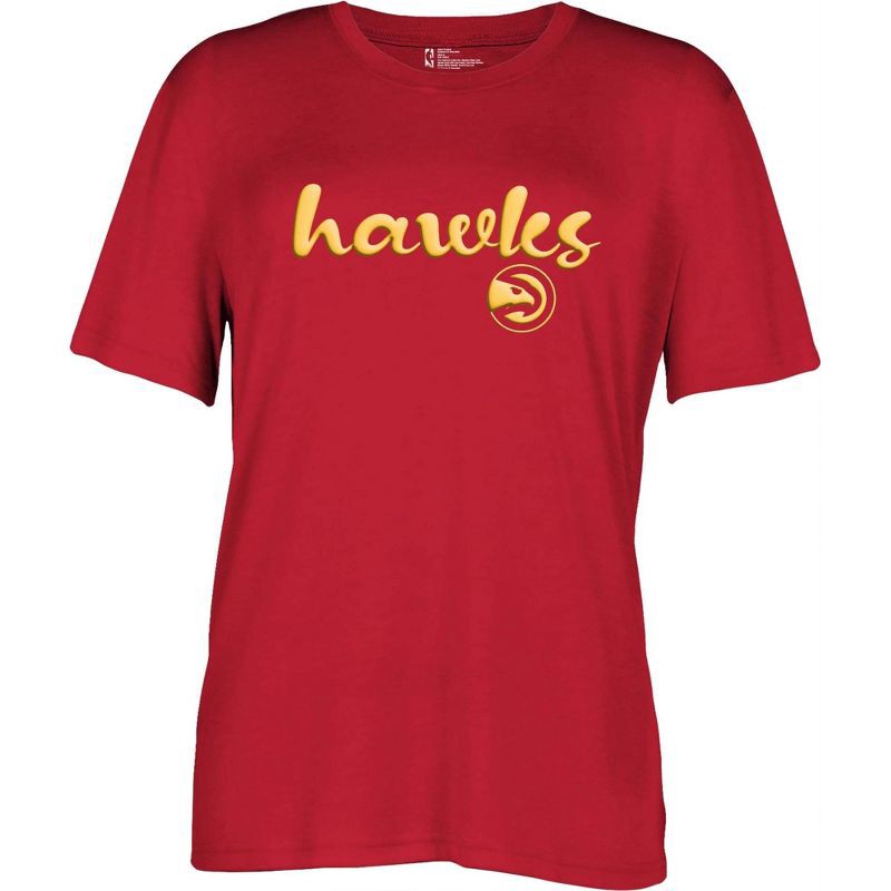 slide 1 of 4, NBA Atlanta Hawks Women's Short Sleeve Crew T-Shirt - XL, 1 ct