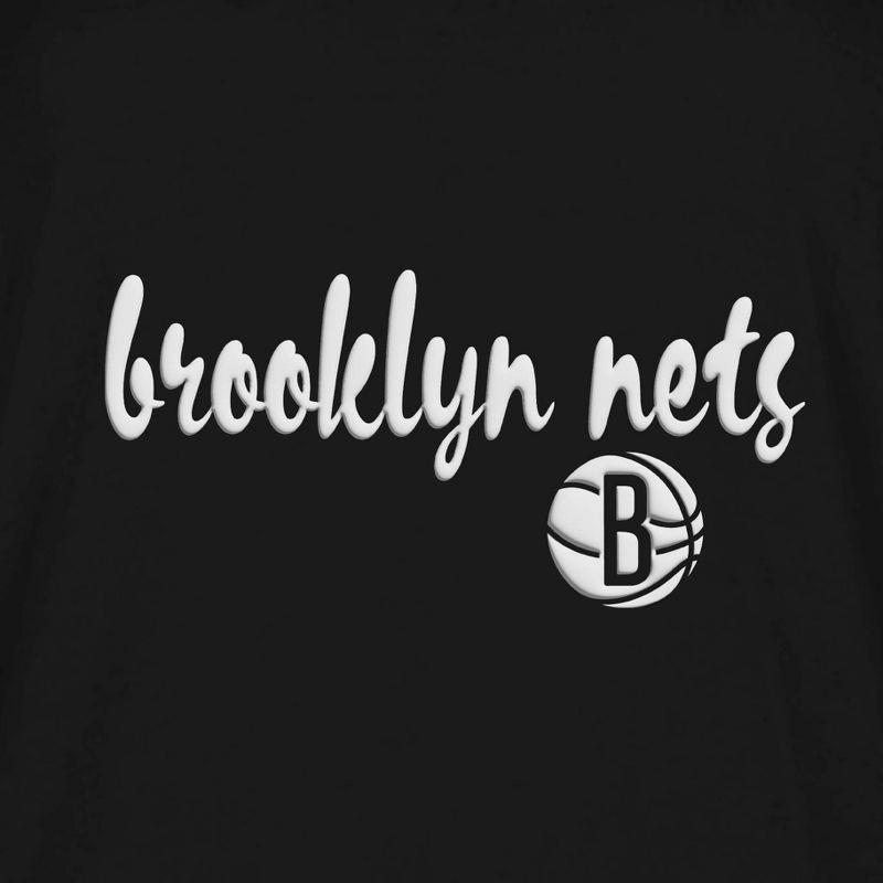 slide 2 of 4, NBA Brooklyn Nets Women's Short Sleeve Crew T-Shirt - L, 1 ct