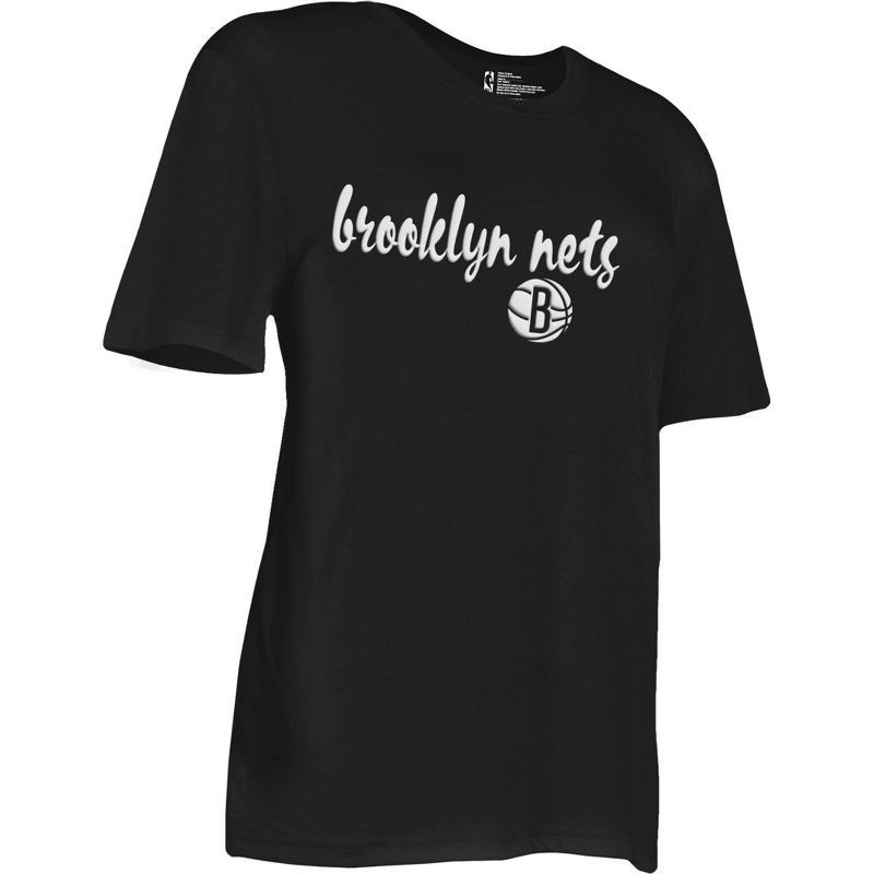 slide 3 of 4, NBA Brooklyn Nets Women's Short Sleeve Crew T-Shirt - XL, 1 ct