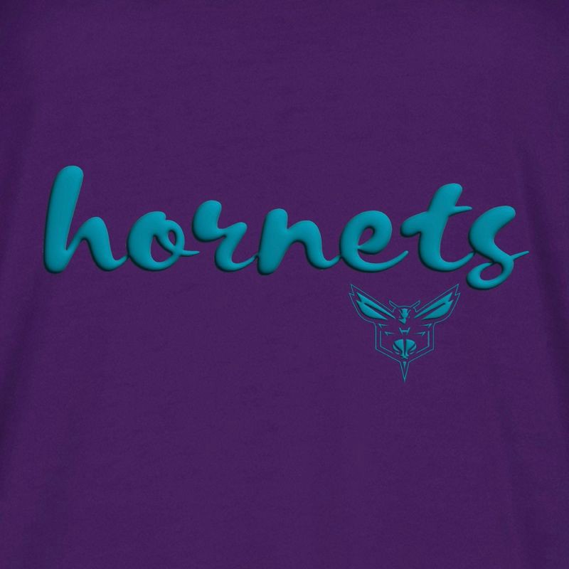 slide 2 of 4, NBA Charlotte Hornets Women's Short Sleeve Crew T-Shirt - S, 1 ct