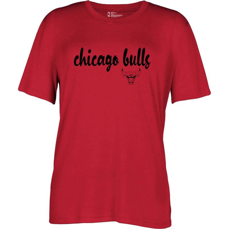 slide 1 of 4, NBA Chicago Bulls Women's Short Sleeve Crew T-Shirt - S, 1 ct