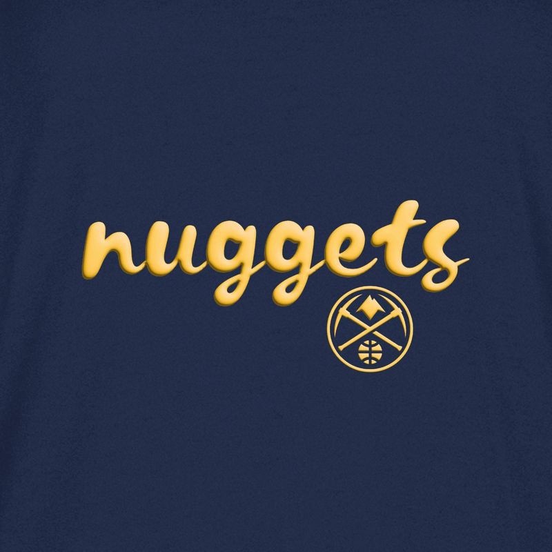 slide 4 of 4, NBA Denver Nuggets Women's Short Sleeve Crew T-Shirt - L, 1 ct
