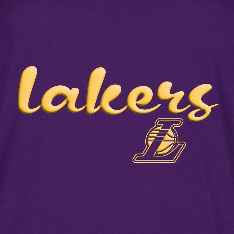 slide 4 of 4, NBA Los Angeles Lakers Women's Short Sleeve Crew T-Shirt - XL, 1 ct
