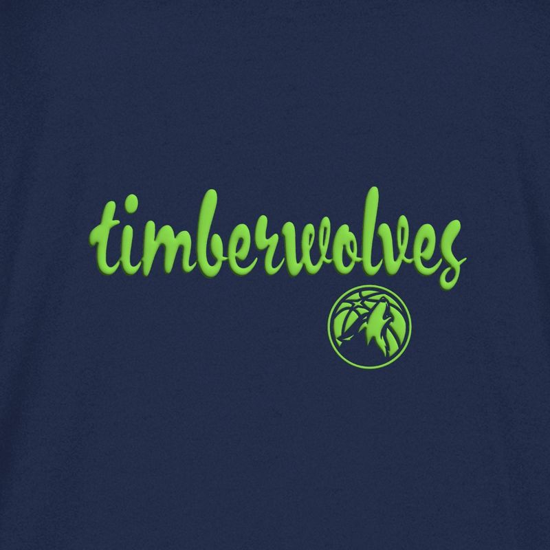 slide 4 of 4, NBA Minnesota Timberwolves Women's Short Sleeve Crew T-Shirt - S, 1 ct