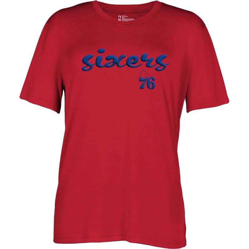 slide 1 of 4, NBA Philadelphia 76ers Women's Short Sleeve Crew T-Shirt - M, 1 ct