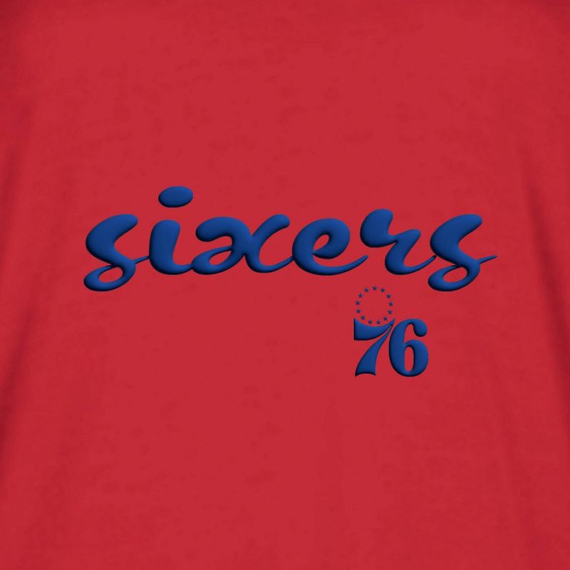 slide 4 of 4, NBA Philadelphia 76ers Women's Short Sleeve Crew T-Shirt - XL, 1 ct