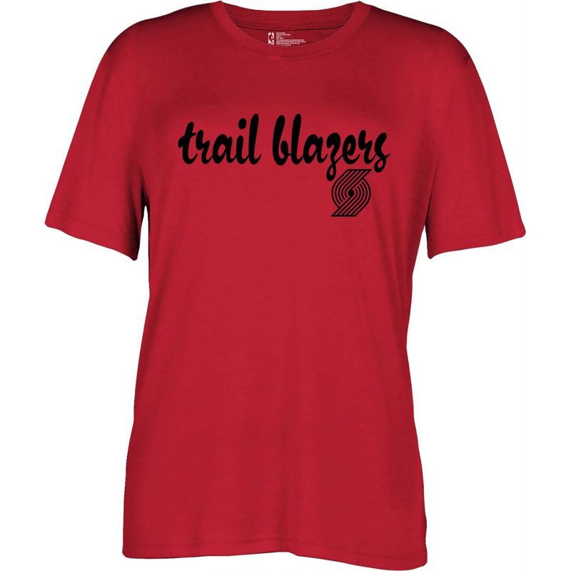 slide 2 of 4, NBA Portland Trail Blazers Women's Short Sleeve Crew T-Shirt - L, 1 ct