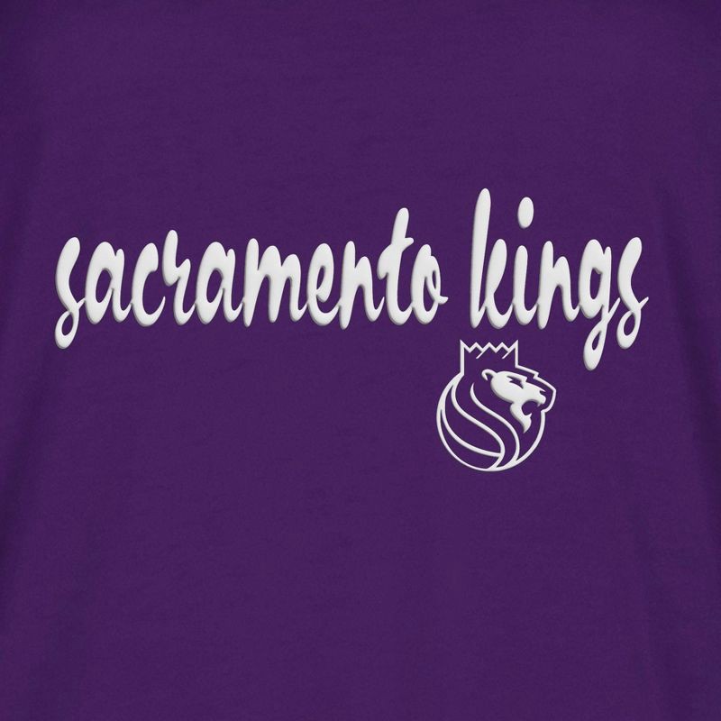 slide 4 of 4, NBA Sacramento Kings Women's Short Sleeve Crew T-Shirt - XL, 1 ct
