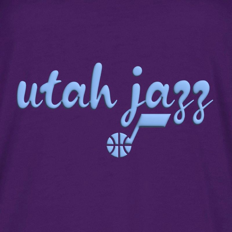 slide 1 of 4, NBA Utah Jazz Women's Short Sleeve Crew T-Shirt - M, 1 ct