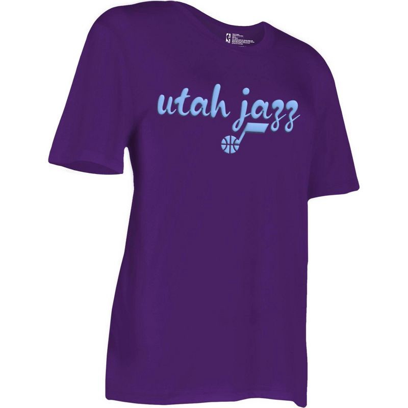 slide 2 of 4, NBA Utah Jazz Women's Short Sleeve Crew T-Shirt - L, 1 ct