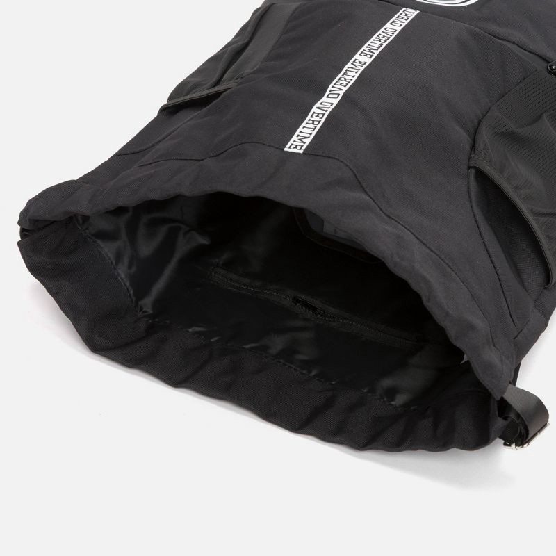 slide 4 of 8, Overtime Elite Cinch Sports Drawstring Bag with Shoe Compartment - Stacked O's Outline, 1 ct