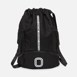 Overtime Elite Cinch Sports Drawstring Bag with Shoe Compartment - Stacked O's Outline