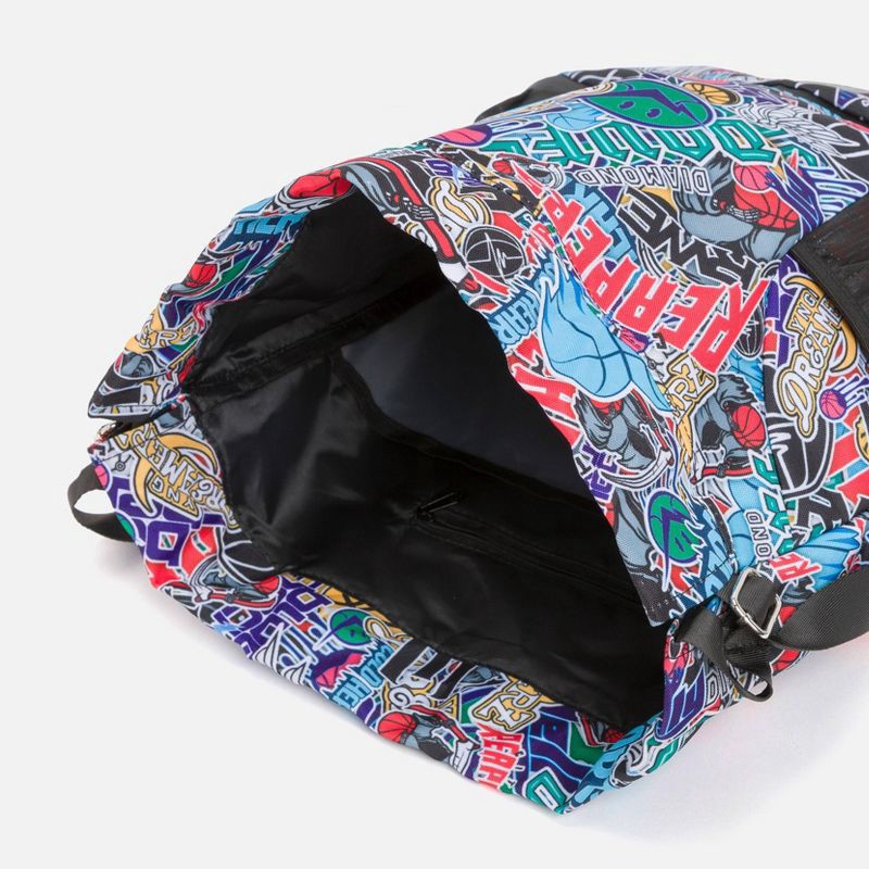 slide 6 of 9, Overtime Elite Cinch Sports Drawstring Bag with Shoe Compartment - Team Mash Up, 1 ct