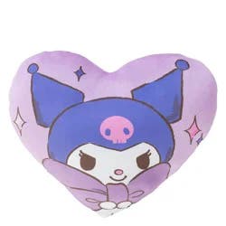 Sanrio Kuromi Bow Heart Shaped Plush Cloud Pillow