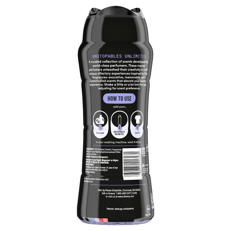 slide 16 of 16, Downy Unstopables Unlimited Scent Booster Beads Laundry Additives - Bergamot Orris Vetier - 21.1oz, 21.1 oz