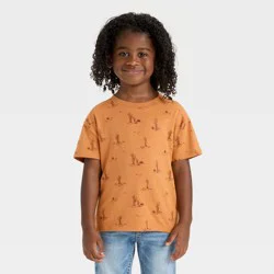 Toddler Boys' Short Sleeve Western Cactus T-Shirt - Cat & Jack™ Brown 2T