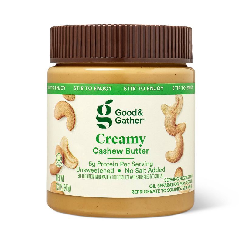 slide 1 of 5, Stir Creamy Cashew Butter - 12oz - Good & Gather™, 12 oz