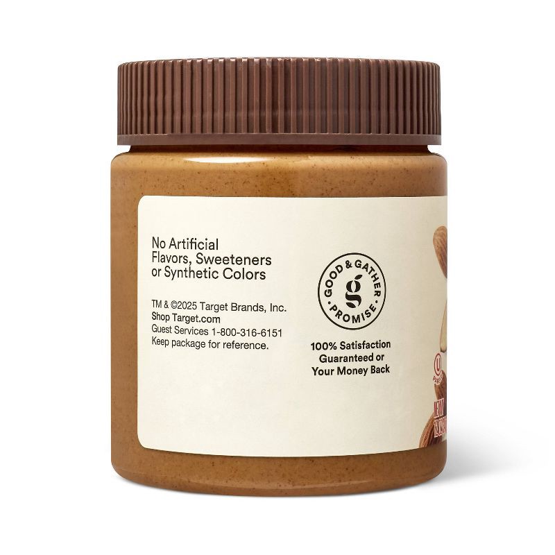 slide 3 of 5, No Stir Creamy Almond Butter - 12oz - Good & Gather™, 12 oz
