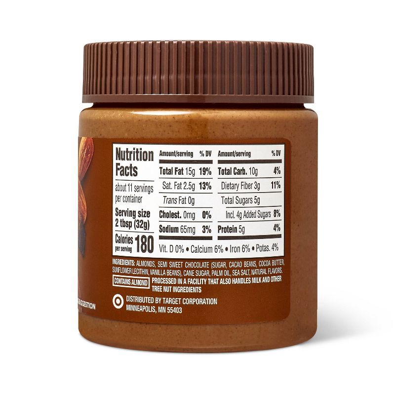 slide 2 of 5, No Stir Creamy Dark Chocolate Almond Butter - 12oz - Good & Gather™, 12 oz