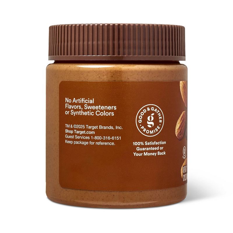 slide 3 of 5, No Stir Creamy Dark Chocolate Almond Butter - 12oz - Good & Gather™, 12 oz