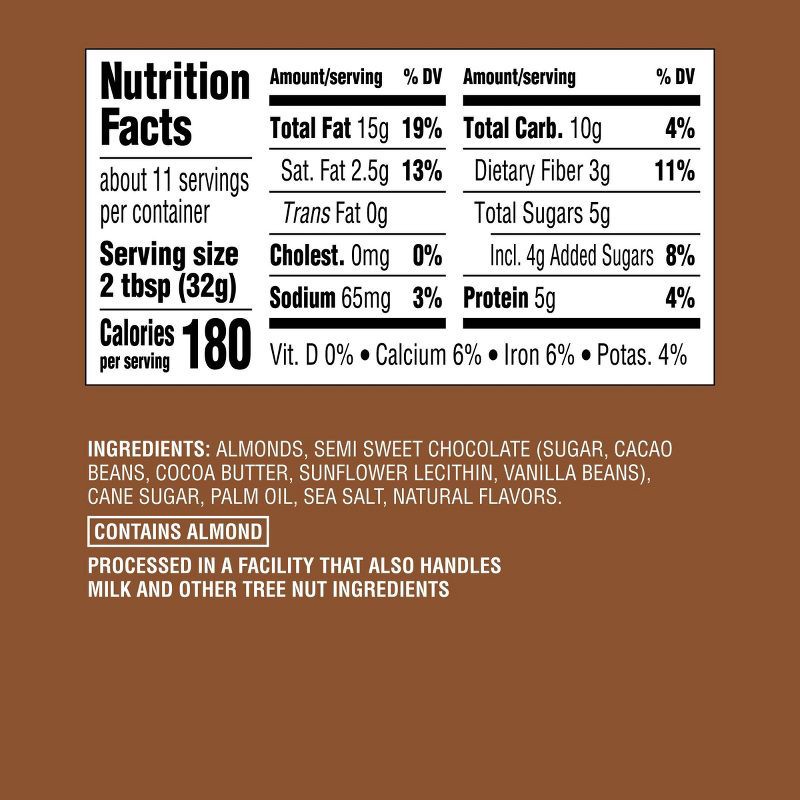 slide 5 of 5, No Stir Creamy Dark Chocolate Almond Butter - 12oz - Good & Gather™, 12 oz
